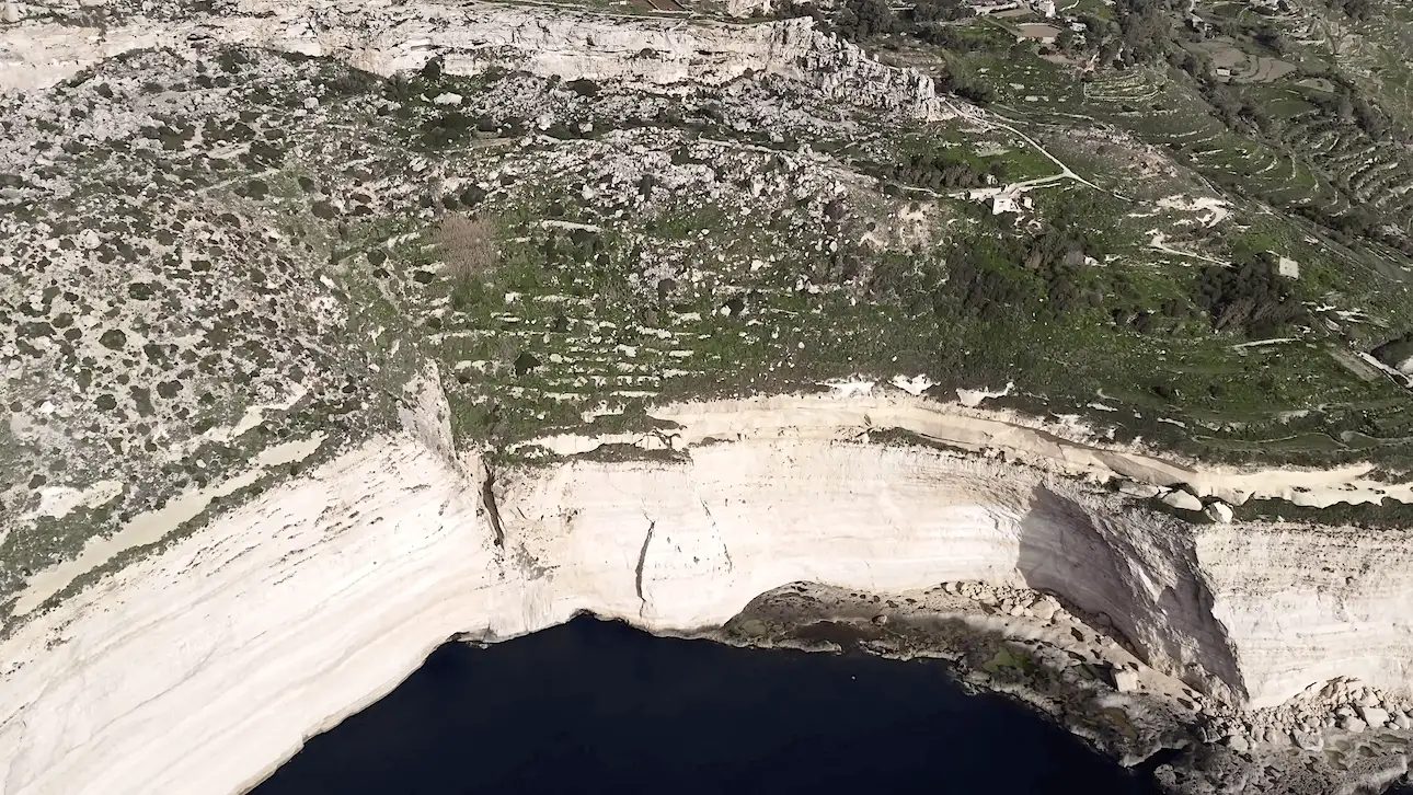 Acantilados de caliza blanca de Dingli