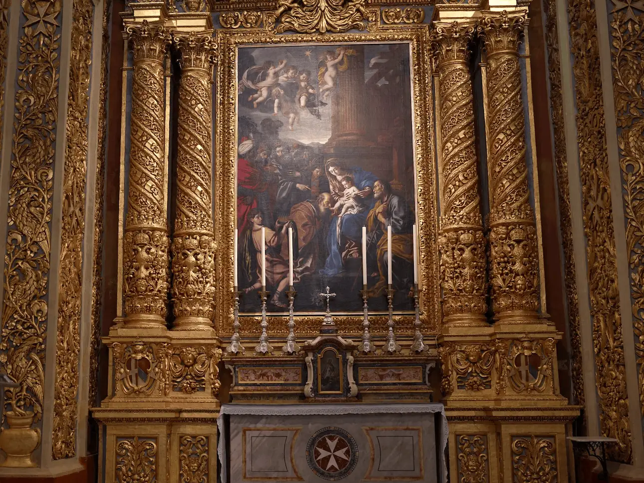 Altar de oración de la concatedral de San Juan