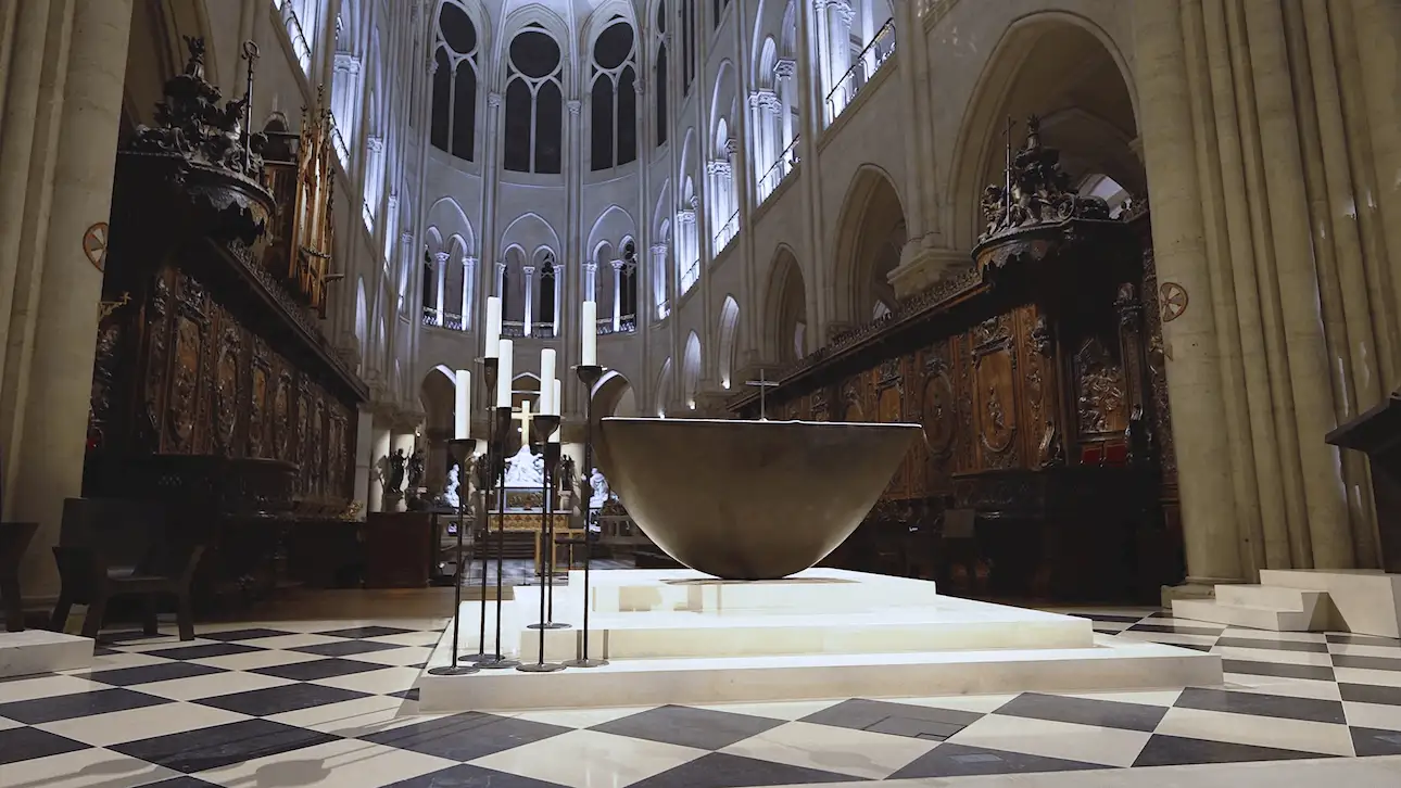 Altar de oración de la catedral de Notre-Dame de París