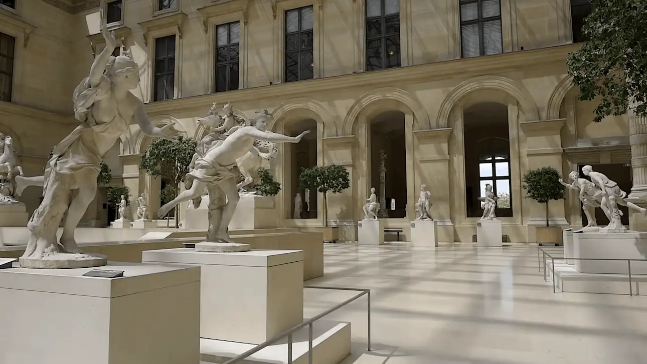 Estatuas del Cour Marly del museo del Louvre