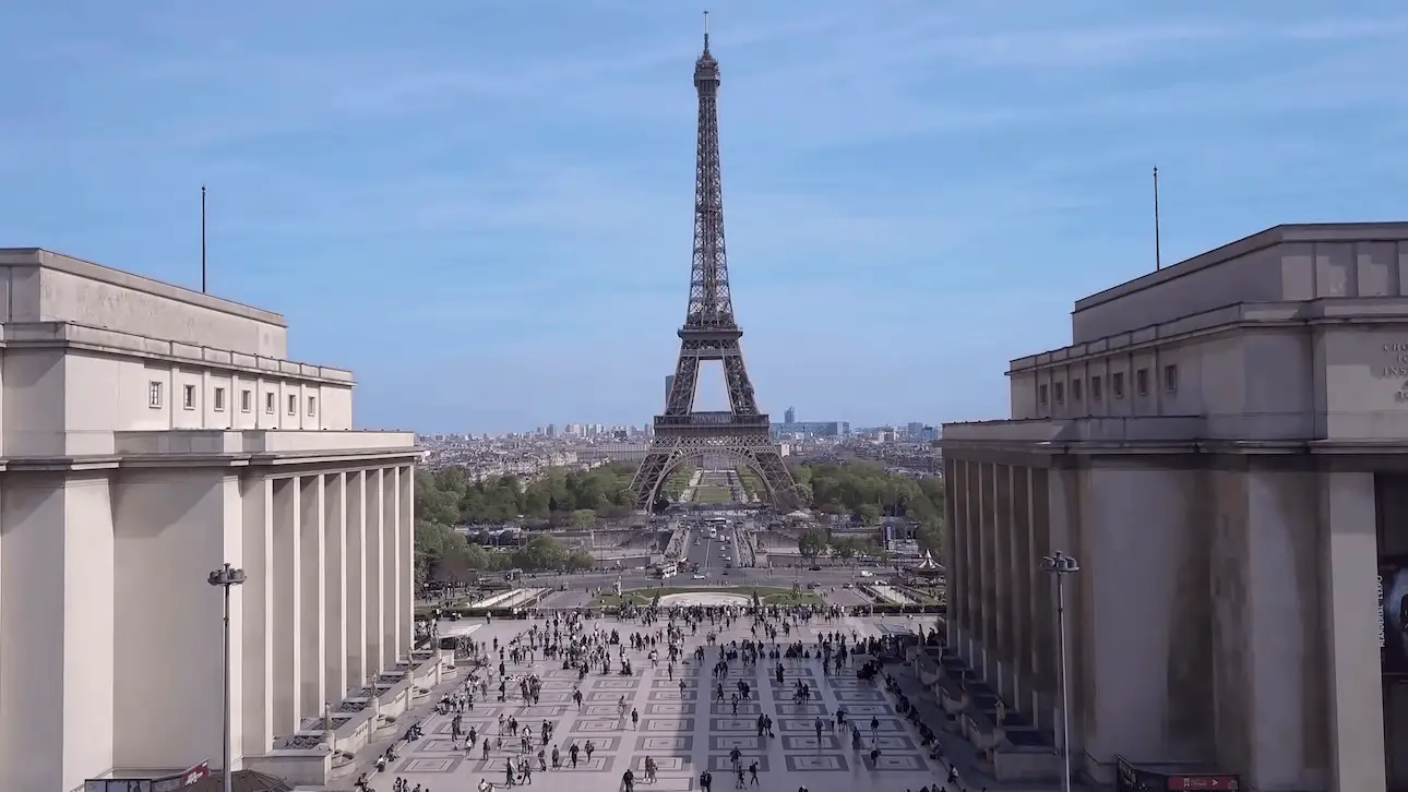 Vista de la Torre Eiffel desde el Trocadero