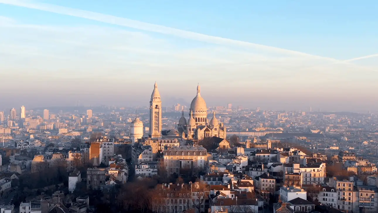 Montmartre vista desde el cielo