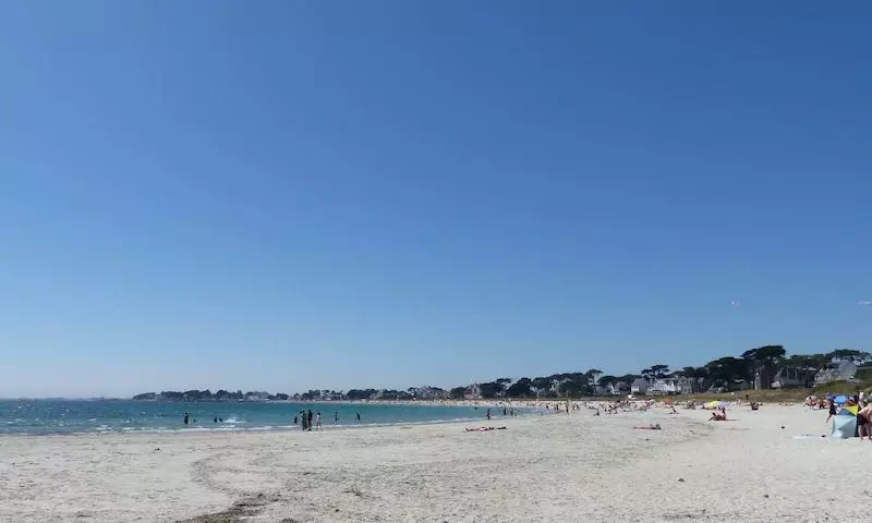 View of the Grande Plage of Carnac from Pointe Churchill