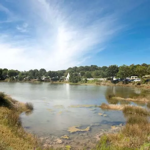 Water area around Camping Le Lac in Carnac