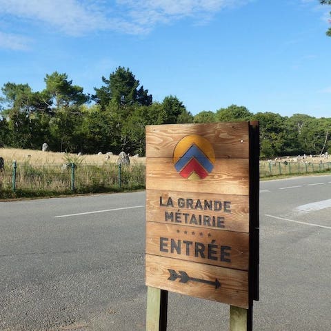 Panneau d'entrée La Grande Métairie Carnac