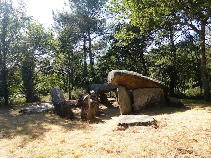 Panoramic view of the Dolmen of Kériaval, a historical monument