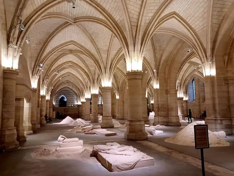 Conciergerie Paris Colonnades in the Conciergerie of Paris