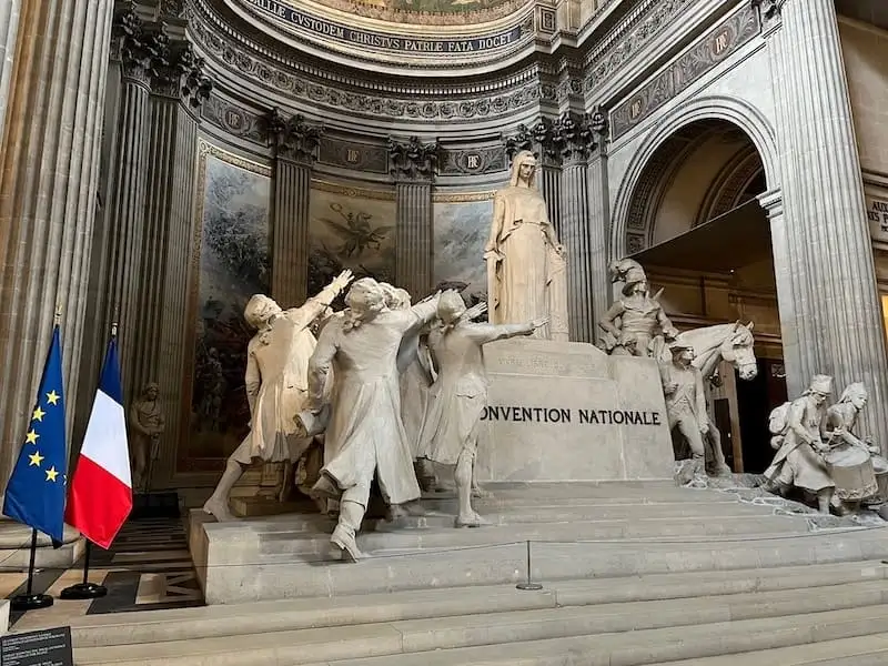 convention nationale Statue of the National Convention in the Panthéon of Paris