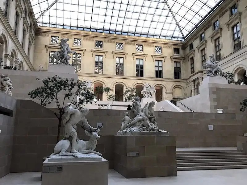 Marly Courtyard of the Louvre Statues in the Marly Courtyard of the Louvre