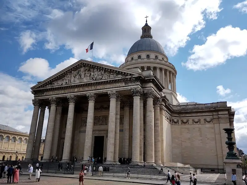 Panthéon Paris Facade of the Panthéon in Paris