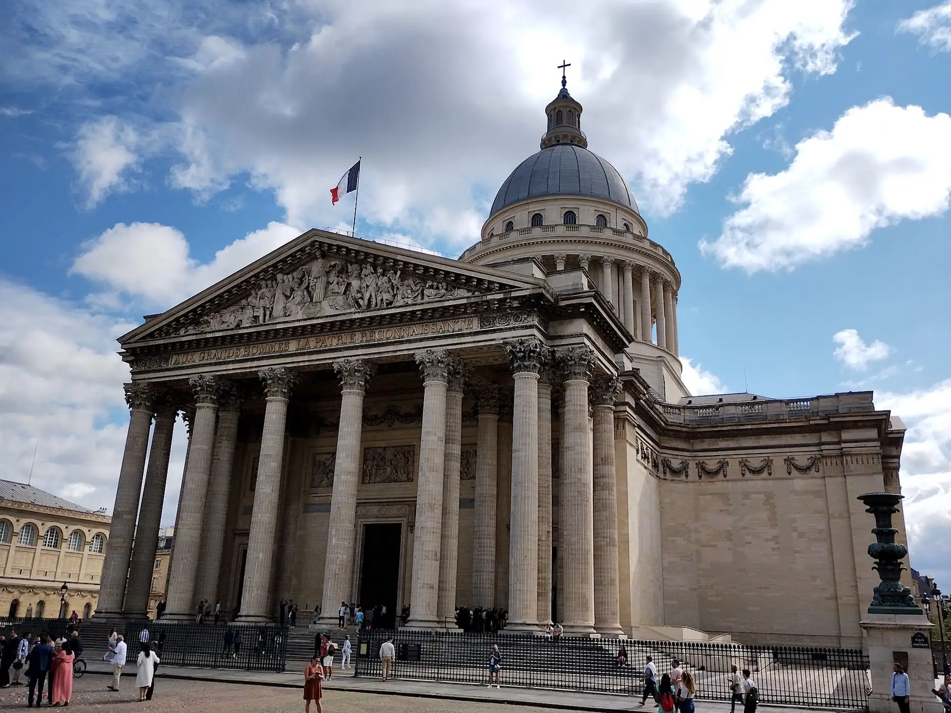 Facade of the Panthéon in Paris